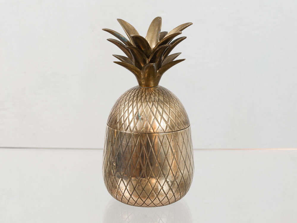Medium Sized Vintage Hollywood Brass Pineapple