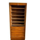 Armoire d'archives art déco vintage / armoire à rideau