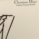 Illustration Christian Dior  de mode de presse collection printemps-été 1983