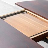 1960s vintage moderne antique table à rallonge en teck