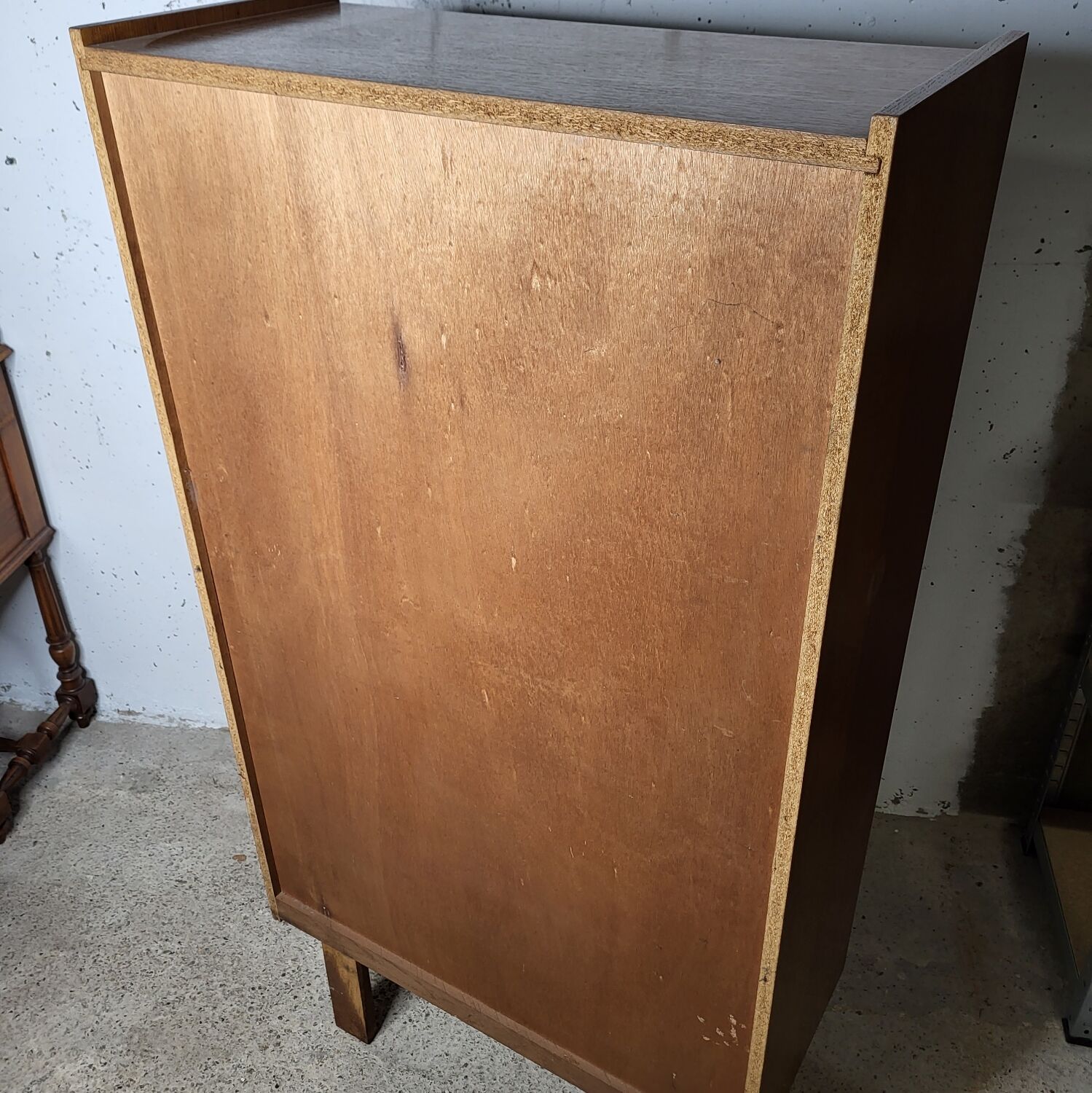 Showcase bookcase 70's feet compass