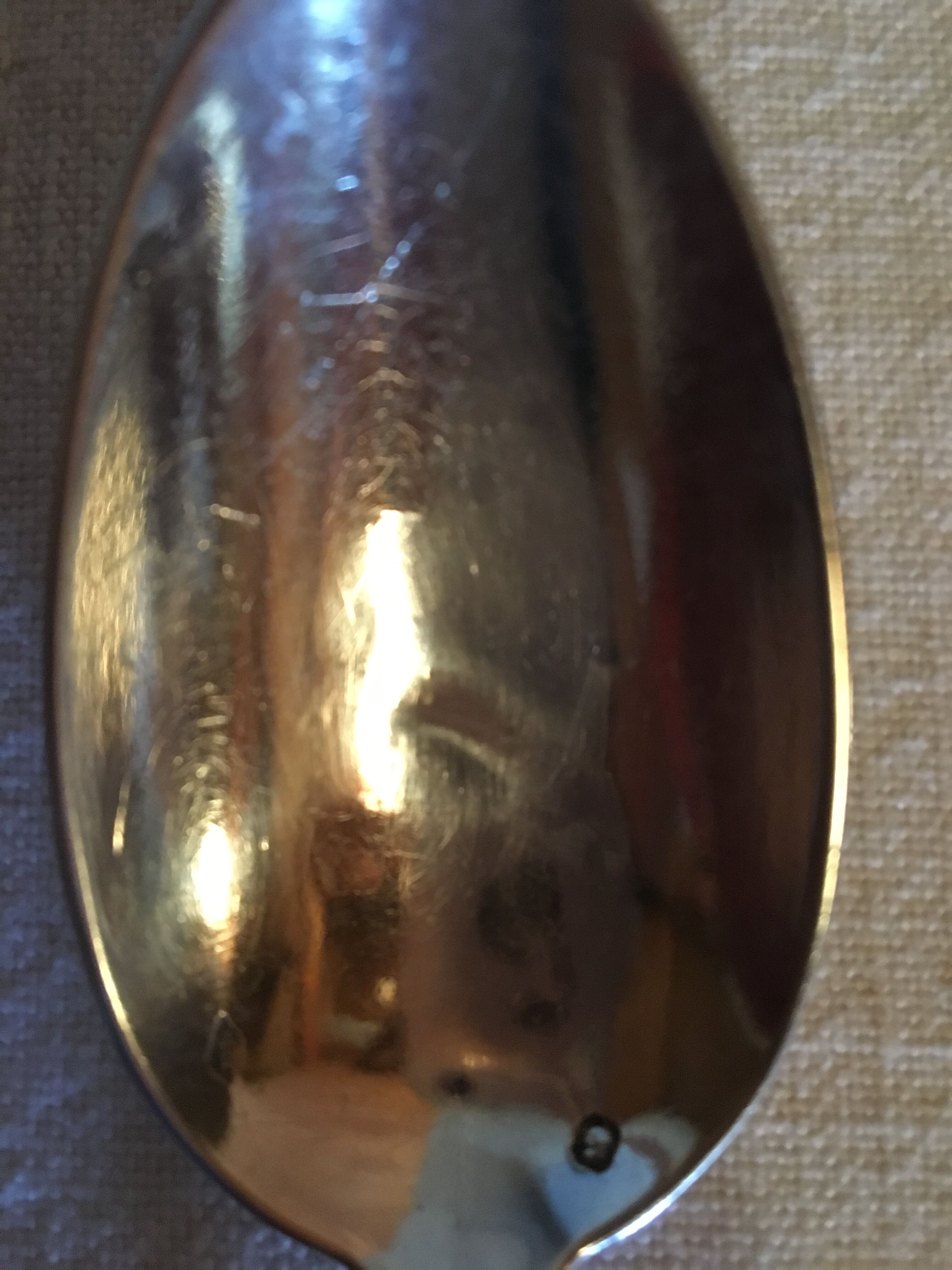 Pair of monogrammed solid silver cutlery