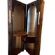 Brown vintage dressing table Massoni for Poltrona Frau