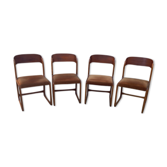 4 Baumann sled chairs