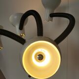 Space age lamp with 4 articulated spots, eyeball, sci-fi, 1970.
