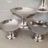 6 stainless steel 18/10 dessert bowls