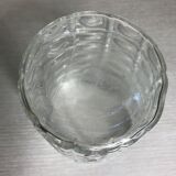 Paire de vase ancien style art déco en verre moulé made in France vintage