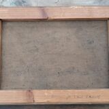 Oil on canvas "mountain lake"