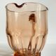 Vintage amber-pink glass pitcher 1 liter