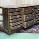 Oak store counter from the 1930s