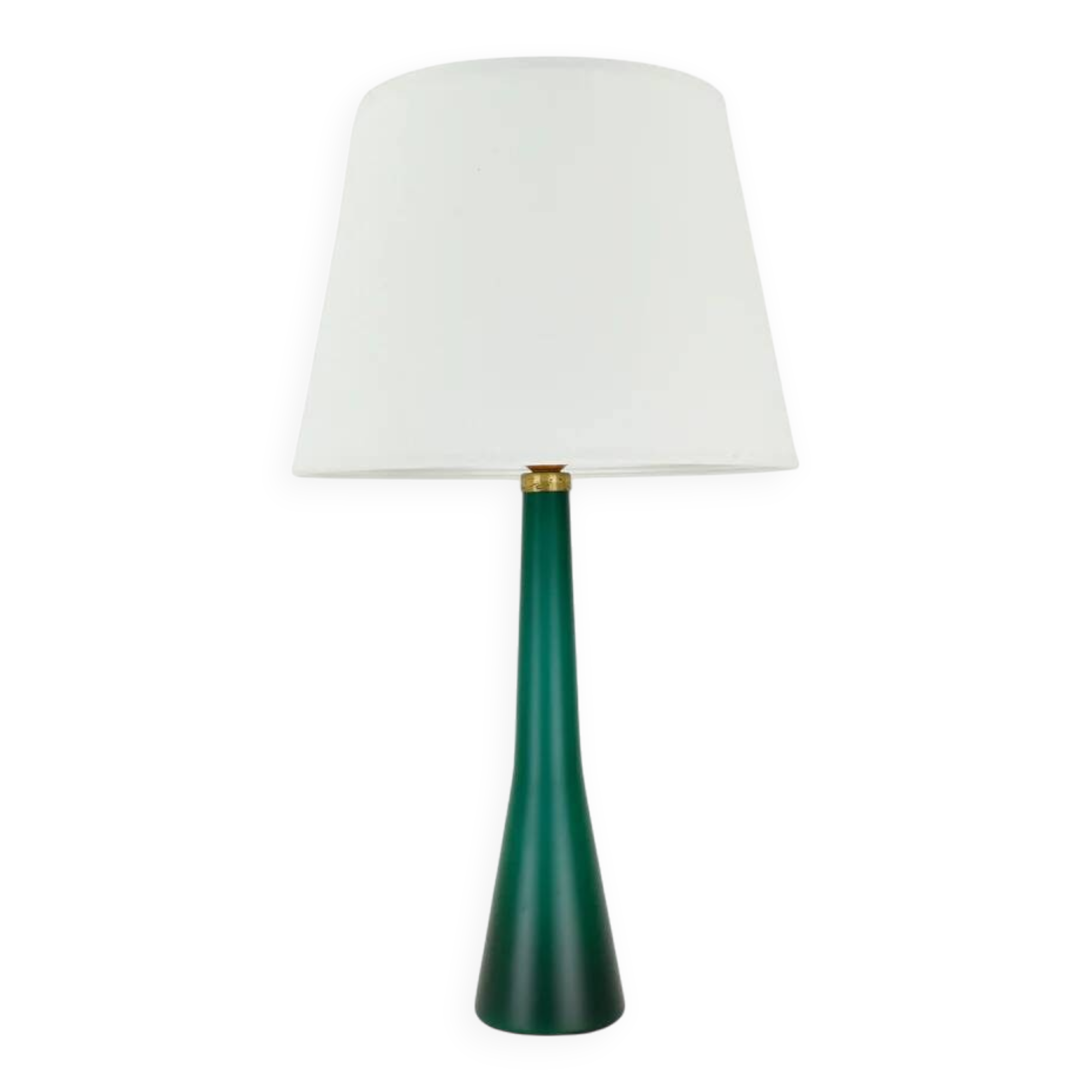 Lampe de table en verre de Murano du milieu du siècle