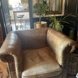 Chesterfield patchwork armchair