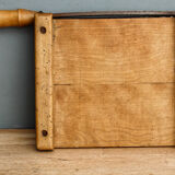 Ancien massicot, bois et métal