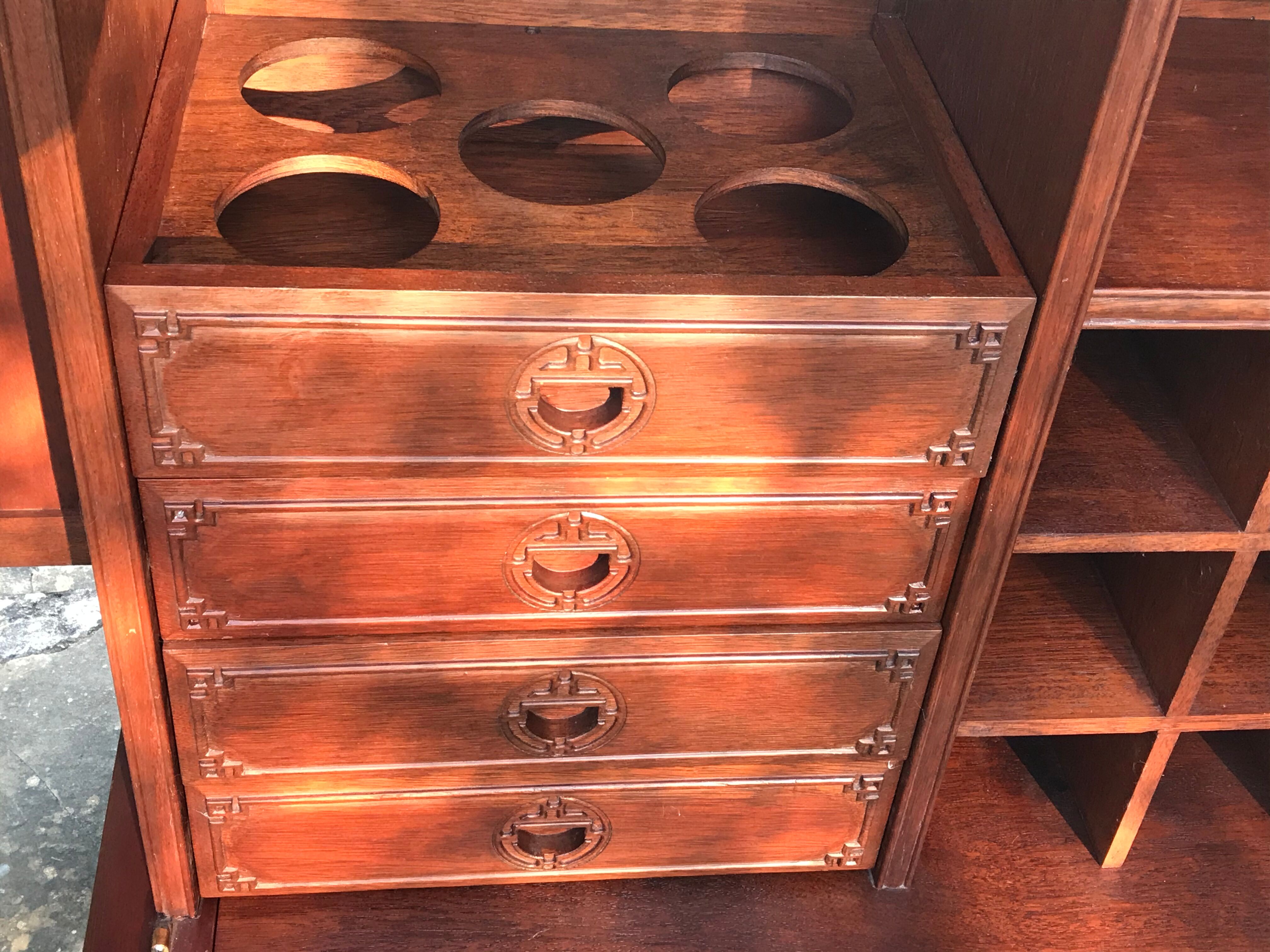 Art Deco rosewood bar