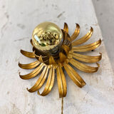 Sconce golden sun leaf