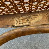 Viennese chair bentwood bistrot café Paris signed Baumann