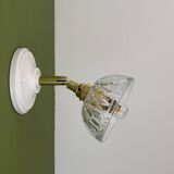 Vintage moulded glass lampshade - tableware collection -
