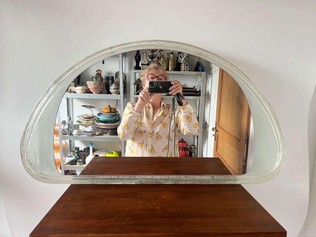 Mirror hillebrand backlit vintage 1970 germany