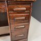 American roll-top desk, solid oak, Czechoslovakia, 1930s