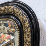 Mirror Louis Philippe black and gold