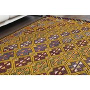 Vintage Turkish Oushak Handmade Wool & Cotton Yellow Area Rug 155x223