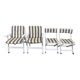 Vintage garden furniture set EMU Italy - 2 armchairs + 2 folding chairs