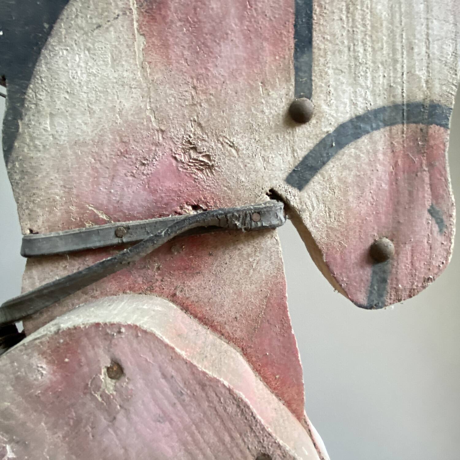 50's wooden horse toy