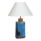 Lampe à poser en métal émaillé des années 1950