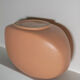 Oval ceramic vase
