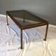 Rectangular gold wrought iron coffee table on sheet, Ramsay House