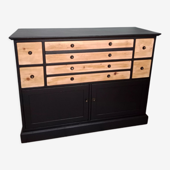 Sideboard chest of drawers chiffonnier wood bahut cabinet storage drawer bar industrial wood scandinavian vintage