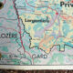 Old school vintage MDI Rhône-Alpes map
