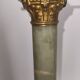 Napoleon III column candlestick in onyx and gilded bronze