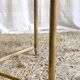 Brass coffee table and smoked glass 60s/70s