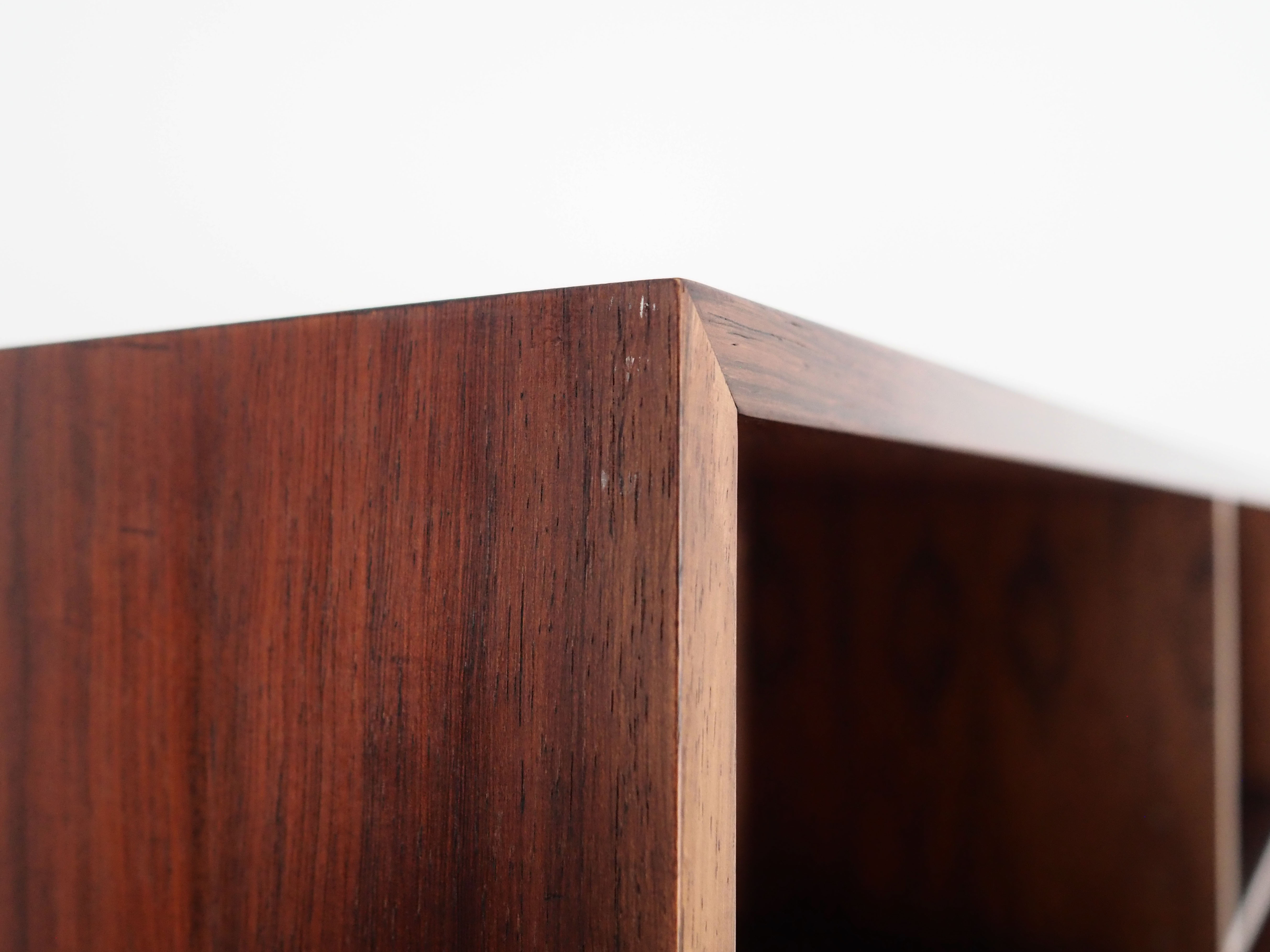 Rosewood bookcase, Danish design, 1960s, manufactured by Omann Jun