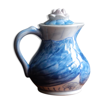 Chinese ceramic teapot water lily pattern