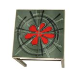 Vintage Square Ceramic Plant Table Tile Table Sixties