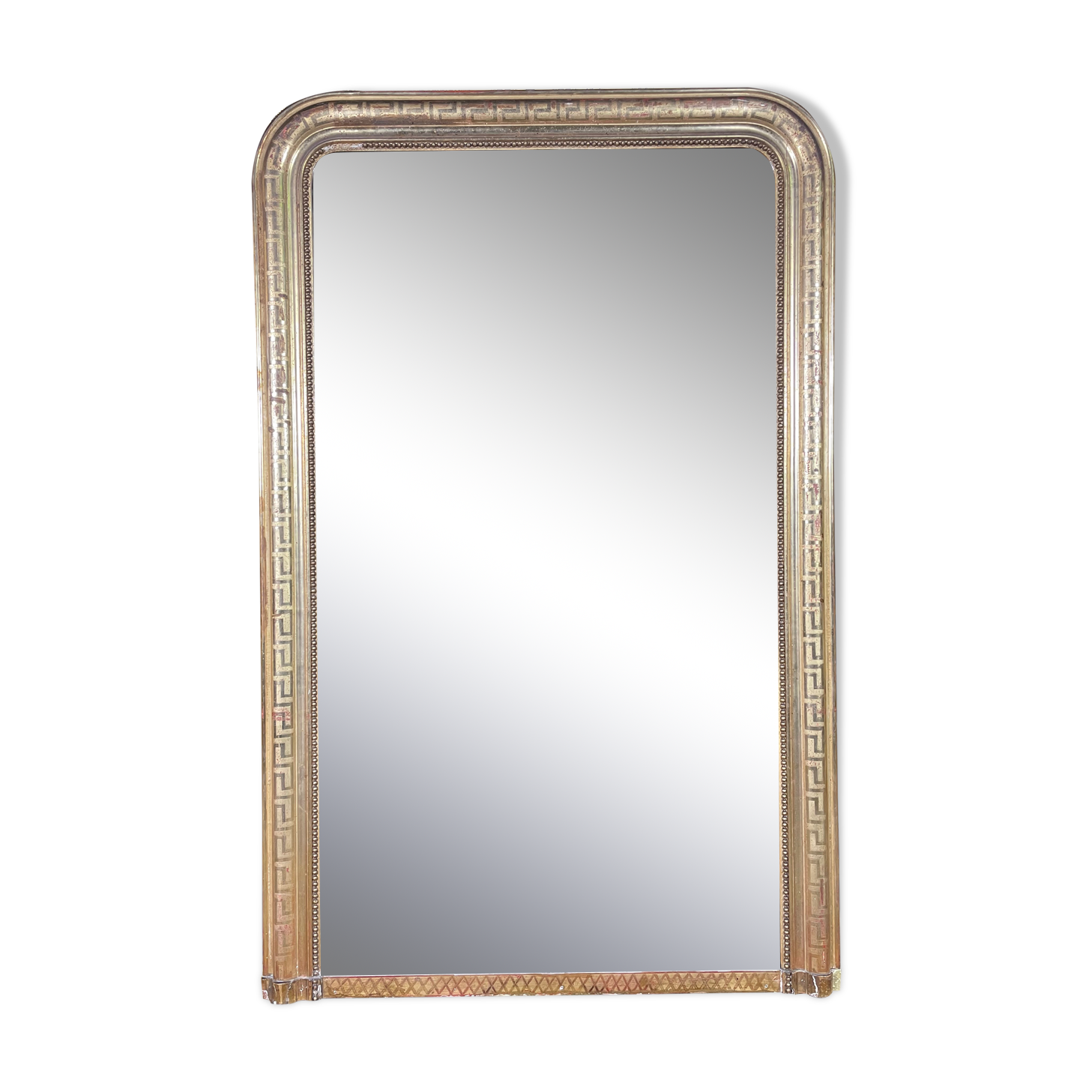 Louis Philippe period mirror with gold leaf