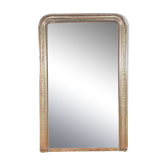 Louis Philippe period mirror with gold leaf