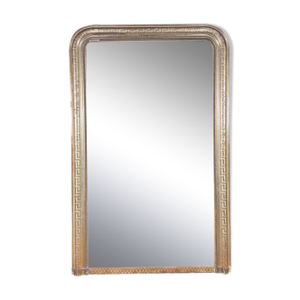 Louis Philippe period mirror with gold leaf