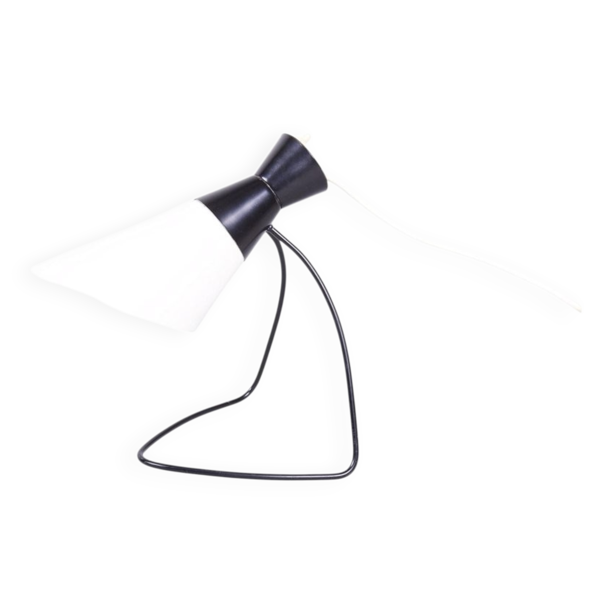 Mid-Century Czech Metal Table Lamp attributed to J. Hůrka for Napako, 1950s