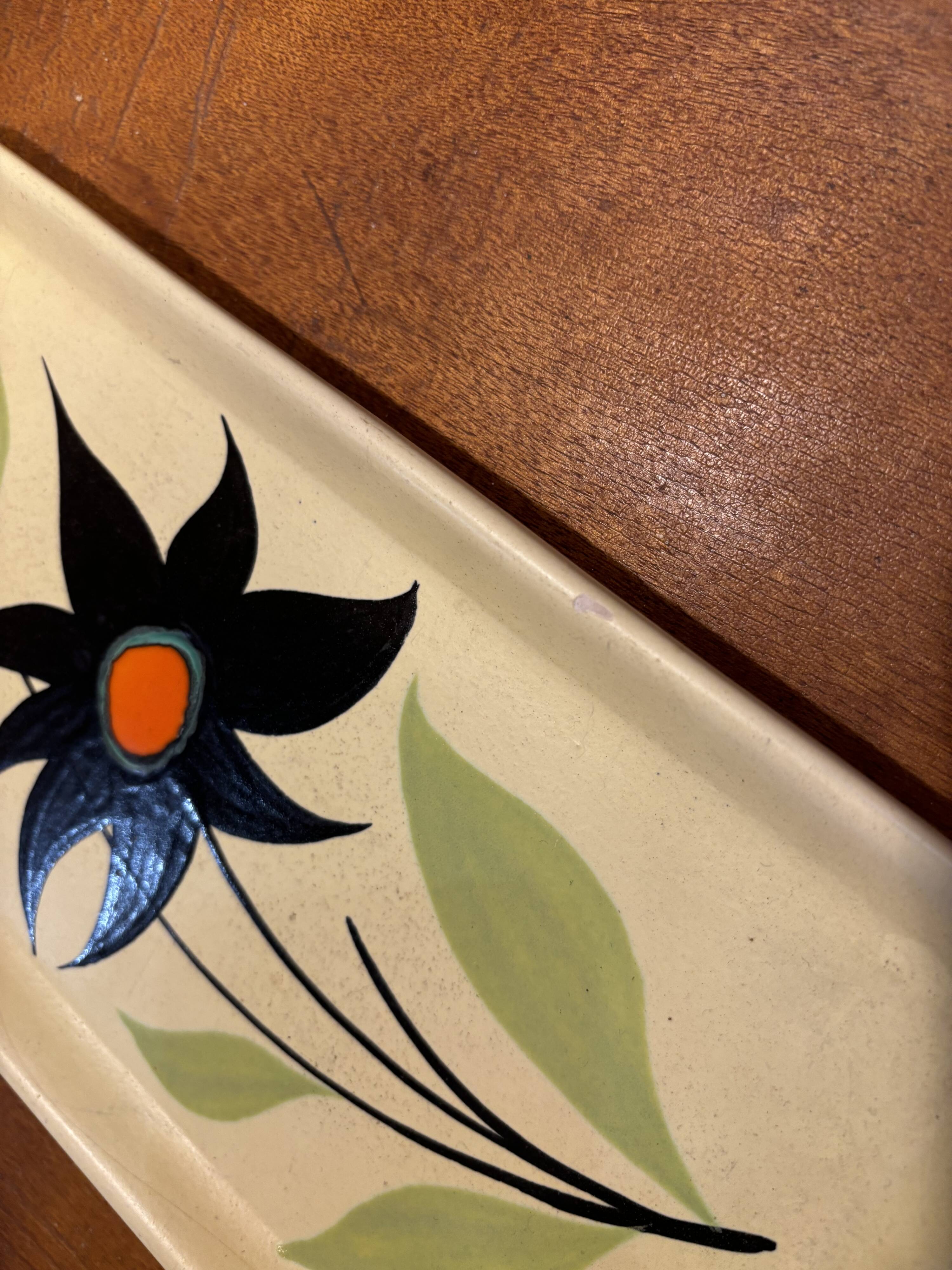 70s ceramic tray
