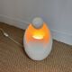 1970s lamp made of sculpted limestone by Gérard Esnault.