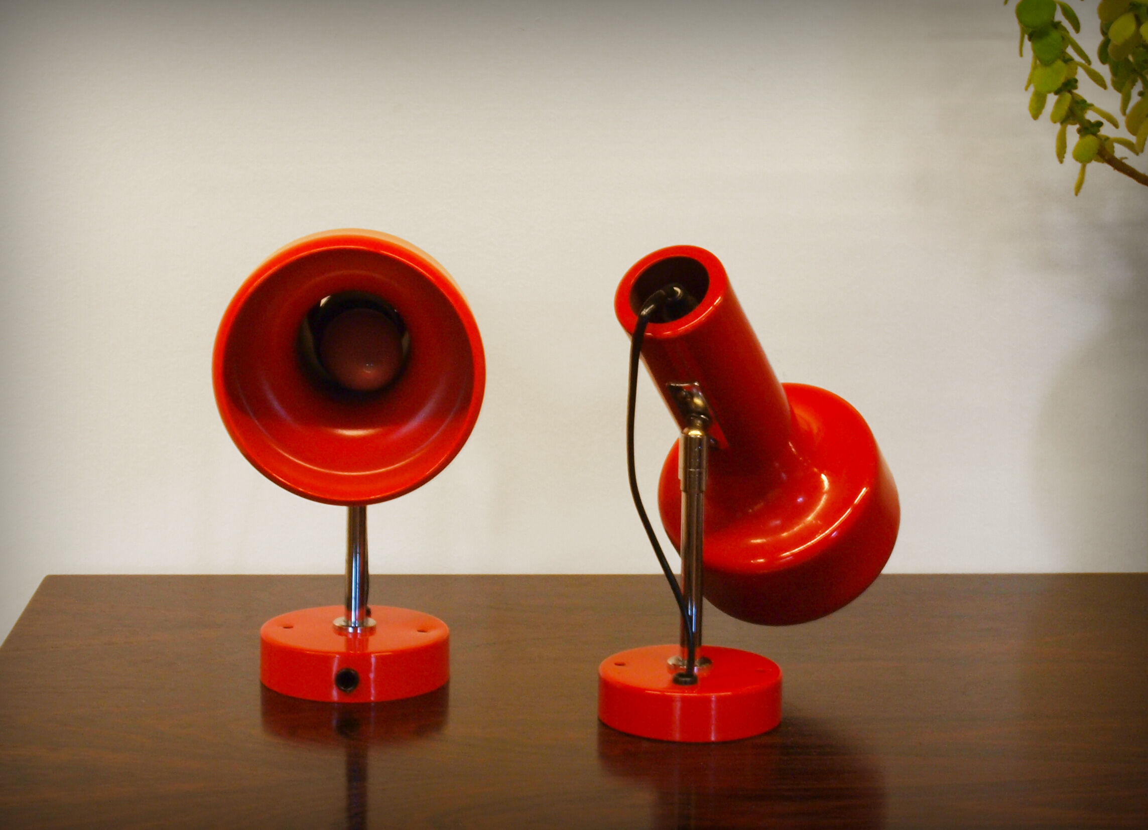 Pair of spot wall lamps by Neweba, Switzerland