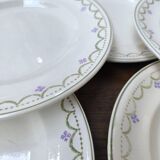 Set of 6 earthenware plates