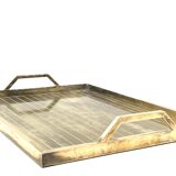 Hollywood regency brass tray, Italy 1970s