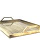 Hollywood regency brass tray, Italy 1970s