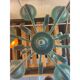 Italian Light Blue Murano Style Glass Chandelier