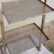 Industrial zigzag shelf in perforated metal