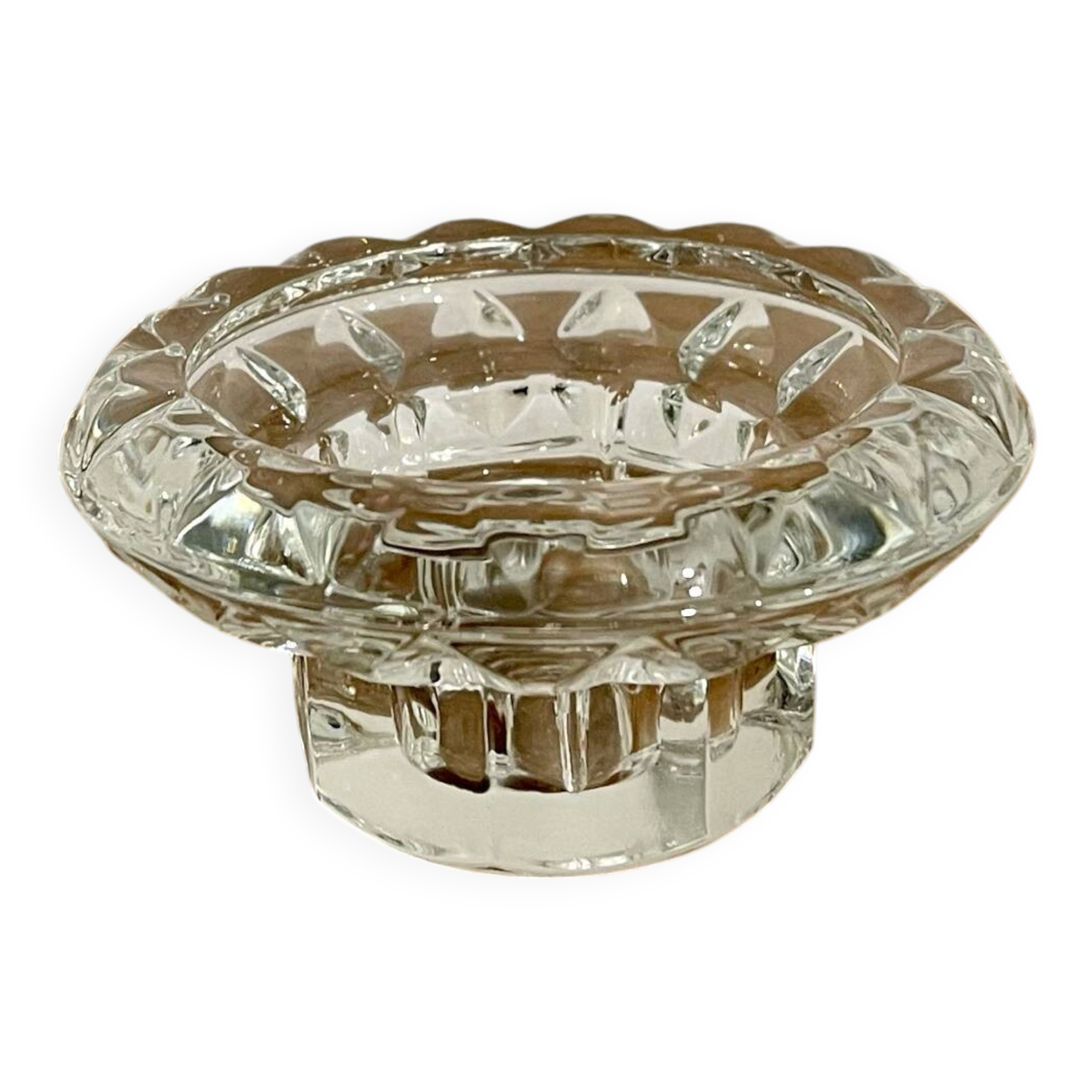 Glass candlestick